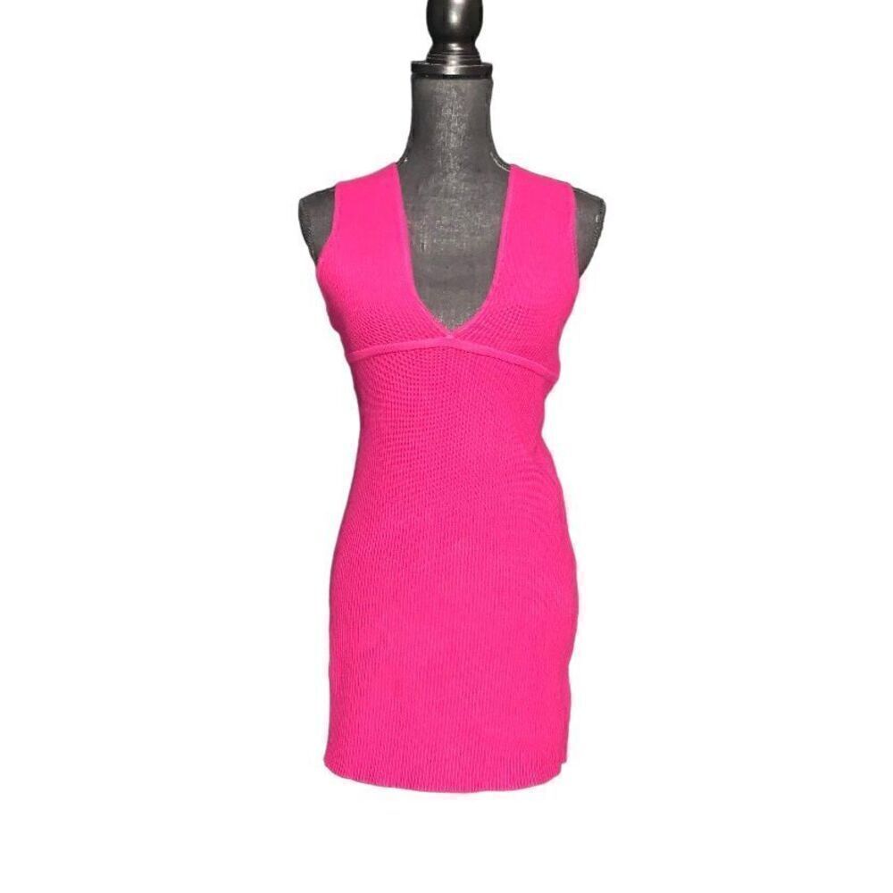 House of Harlow 1960 Deep V-neck Bodycon Dress